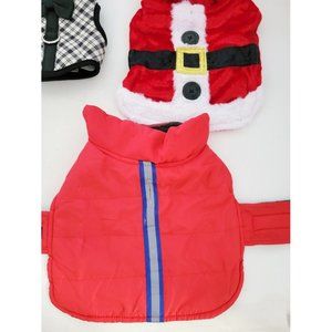 Cute XS Dog Clothes - Set of 5 - Santa Outfit, Bow Tie & Sweaters!